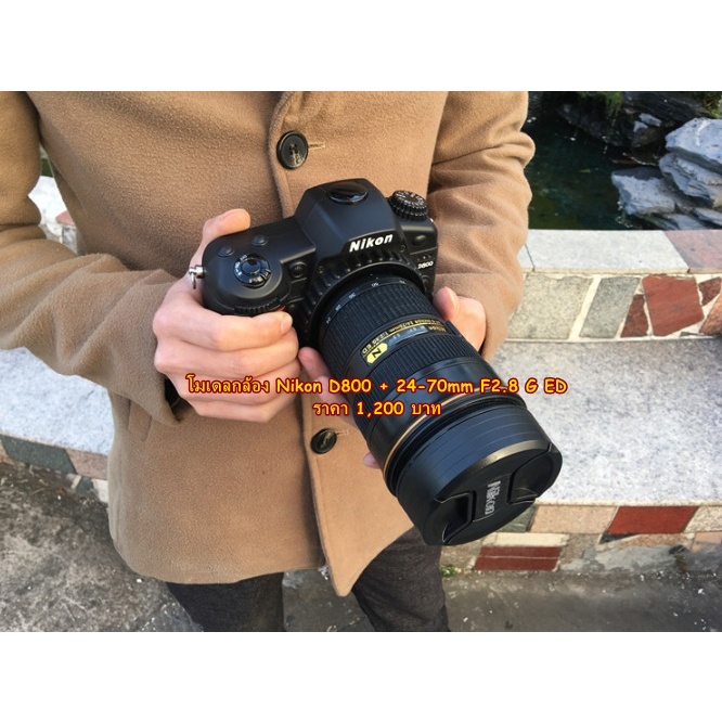 โมเดลกล้อง Nikon D800 +24-70mm F2.8 G ED (ไม่สามารถใช้เพื่อถ่ายรูปได้ )