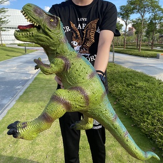 ชุดของเล่นไดโนเสาร์สําหรับเด็กวัยหัดเดิน, สีฟ้า Velociraptor T-Rex Triceratops, ของเล่นไดโนเสาร์ขนาดใหญ่