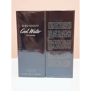 Davidoff cool water intense edp 125ml. กล่องซีล(เช็คสต้อคก่อนทำรายการนะคะ)