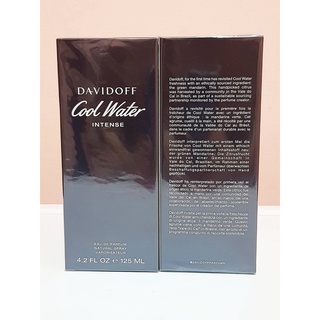 Davidoff cool water intense edp 125ml. กล่องซีล(เช็คสต้อคก่อนทำรายการนะคะ)