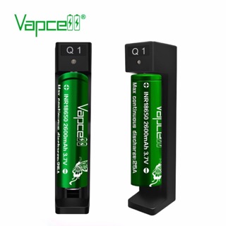 Vapcell เครื่องชาร์จพร้อมถ่าน Q1+INR18650 2600mAh 25A 1ก้อน