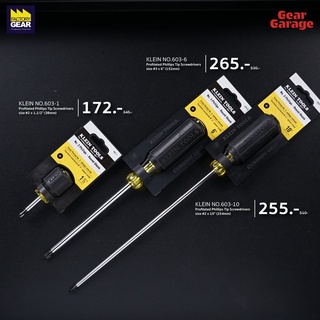 KLEIN NO.603-1 / 603-6 / 603-10 Profilated Phillips Tip Screwdrivers Factory Gear By Gear Garage