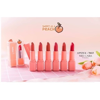 ⚡FLASH SALE⚡♡พร้อมส่ง NEE CARA PEACH LIPSTICK (N613)