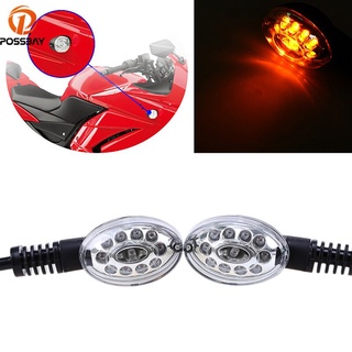 [พร้อมส่ง] ไฟเลี้ยวรถจักรยานยนต์ LED สีเหลืองอําพัน สําหรับ Kawasaki Ninja 250 2008 2009 2010 2011 2012