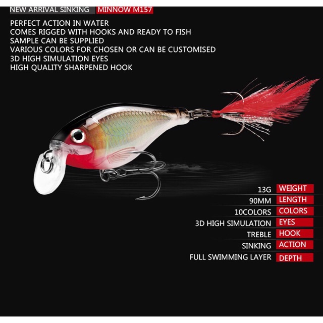 Sinking Minnow M157*