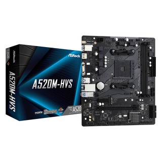 MAINBOARD (เมนบอร์ด) AM4 ASRock A520M-HVS ประกัน 3 ปี