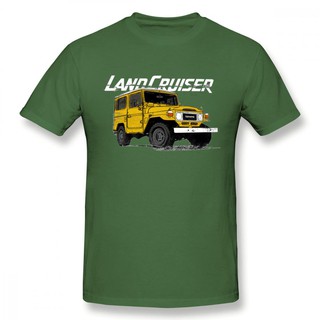 T-shirt  เสื้อยืด พิมพ์ลายรถยนต์ Toyota Fj40 Land Cruiser สไตล์วินเทจ ขนาดใหญ่ สําหรับผู้ชายS-5XL