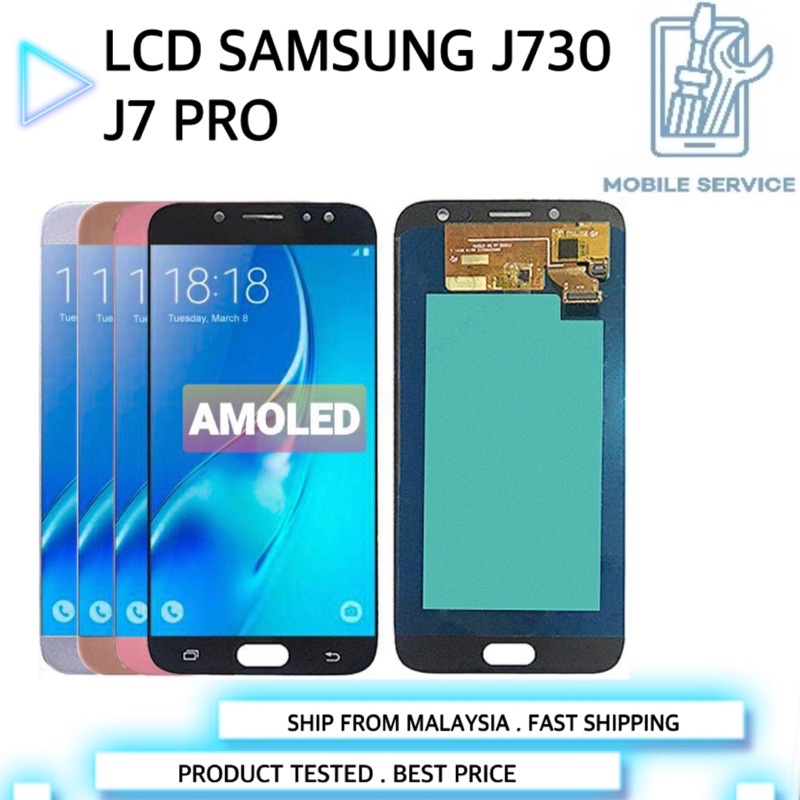 Samsung J730 J7Pro 2017 จอแสดงผล Lcd Touch Screen Digitizer (จอแสดงผล OLED )