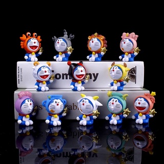 พร้อมส่งในไทย โมเดลโดเรม่อน 12 ราศี ยกเซ็ท 12 ตัว Doraemon Figure