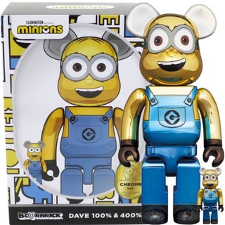 BEARBRICK DAVE CHROME Ver. 100％ &amp; 400％