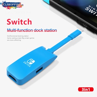 Schakelaar Dock แท่นวางทีวี Nintendo Switch Draagbare Docking Station Usb Hub Type C Usb C Hub Hdmi 4K pd Voor Macbook Pro