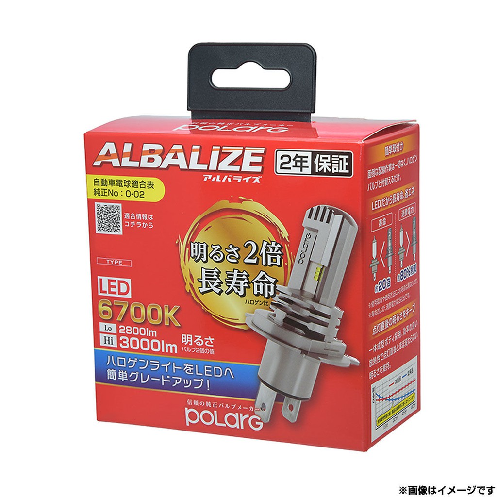 POLARG (KOITO) ALBALIZE วาล์ว LED HB3 HB4 ชนิดรวม