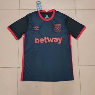 เสื้อกีฬาแขนสั้น ลายทีมชาติฟุตบอล West Ham away jersey 22-23 คุณภาพสูง ไซซ์ S-XXL