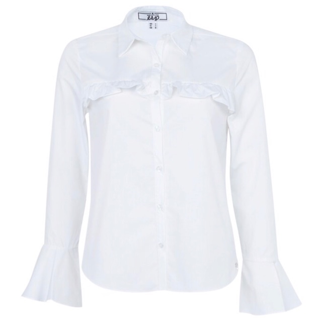 Used🌊 เสื้อเชิ้ตแขนยาวสีขาว ESP long sleeve white shirt