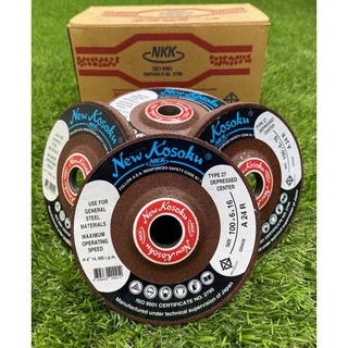 NKK ใบเจียรเหล็กหนา 4"*6mm. (25ใบ) สีแดง