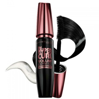 MAYBELLINE NEW YORK VOLUM’ EXPRESS THE HYPERCURL WATERPROOF MASCARA เมลเบลลีน มาสคาร่า กันน้ำ สีดำ