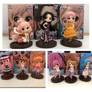 ฟิกเกอร์โมเดล 3 สไตล์ Qposket One Piece 3 ชิ้น / ชุด Nefeltari Vivi Boa·Hancock นามิ โบอาแฮงคอต