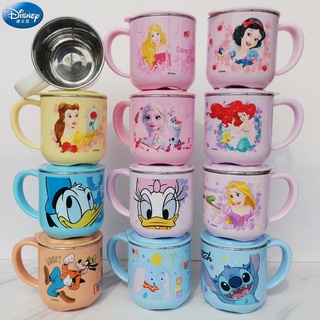Frozen 2 Disney แก้วน้ําสเตนเลส พร้อมฝาปิด ลายรถเอลซ่า สําหรับเด็ก