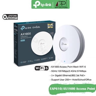 💥SALE💥TP-LINK Access Point WIFI6 อุปกรณ์กระจายสัญญาณ รุ่นEAP610 AX1800(ประกันLifetime)