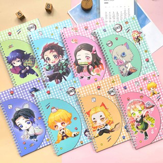 (พร้อมส่ง🇹🇭🇹🇭)สมุดโน๊ต สมุดมีเส้น ลายอนิเมะKimetsu no Yaibaดาบพิฆาตอสูร