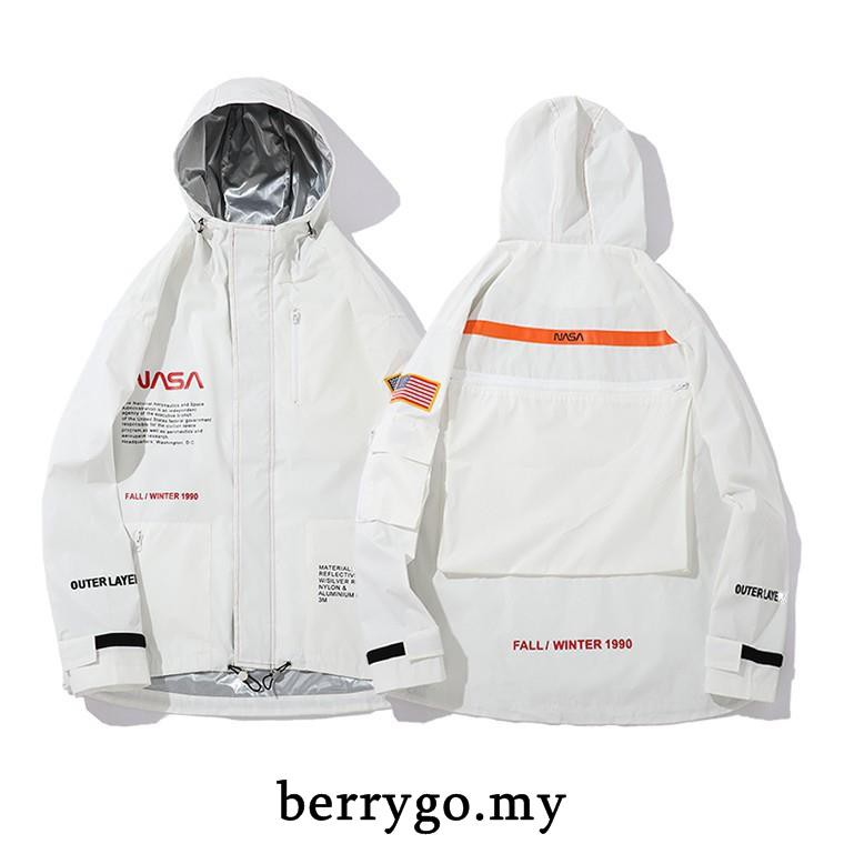 Heron Preston X Nasa Space 3 M เส อแจ คเก ตสะท อนแสง Shopee Thailand