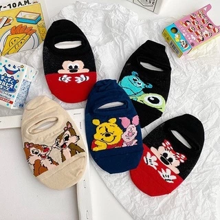 10คู่ ถุงเท้าคัชชูข้อเว้า ฟรีไซต์ลายการ์ตูนย์สำหรับผู้หญิง พร้อมส่ง มีซิลิโคนกันหลุด งานคุณภาพ ราคาสุดคุ้ม DS3