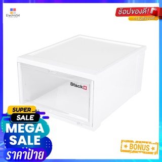 กล่องรองเท้าฝาหน้า STACKO 28x35x17 ซม. สีขาวSHOE BOX STACKO 28X35X17CM WHITE