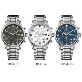 HUGO BOSS HB1513181 HB1513182 HB1513183 นาฬิกาข้อมือแบรนด์เนมผู้ชาย แท้ 100% ราคาถูก H-11