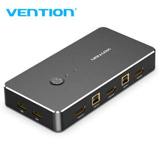 Vention กล่องสวิทช์แยก Hdmi Kvm 2 In 1 Out Box 4 K Usb Kvm Vga Switcher สําหรับเมาส์ คีย์บอร์ด AFR/DBE