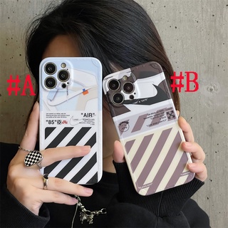 เคสซิลิโคน สำหรับ ไอโฟน iPhone 14 Pro Max iPhone 13 Pro Max iPhone 12 Pro Max iPhone 11 Pro Max X XR XS MAX Fashion AIR OFF WHITE Silicone Case