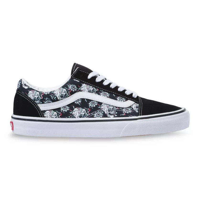 VANS Old Skool (Flash Skulls) MultiTrue White รองเท้า VANS แท้