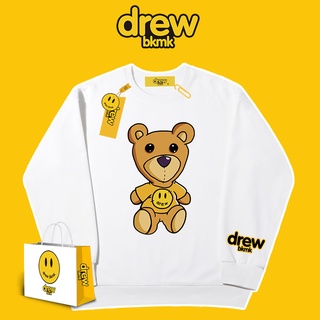 รอยยิ้ม Drew House Mascot Bear Red Bear รองเท้าผ้าใบลําลองสําหรับผู้ชายผู้หญิงเหมาะกับการเล่นกีฬา