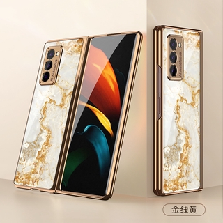 GKK เคสโทรศัพท์มือถือลายหินอ่อนสําหรับ Samsung Galaxy Z Fold2