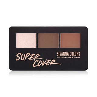 SIVANNA COLORS SUPER BROWN EYEBROW POWDER : HF625 l เขียนคิ้ว แบบฝุ่น คิ้วฝุ่น