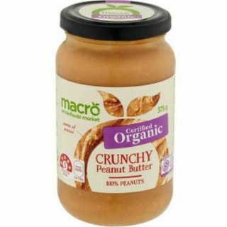 ถูกที่สุด✅  Macro Organic Crunchpeanut Butter 375 g คุณภาพระดับพรีเมี่ยม