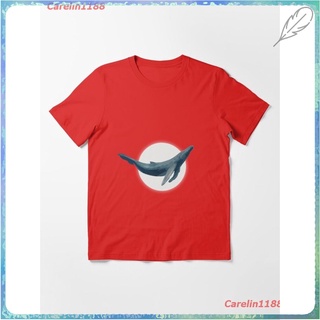 2022 Copy Of The Blue Whale Essential T-Shirt ผู้หญิง ดพิมพ์ลาย ดผ้าเด้ง คอกลม cotton ความนิยม sale Unisex