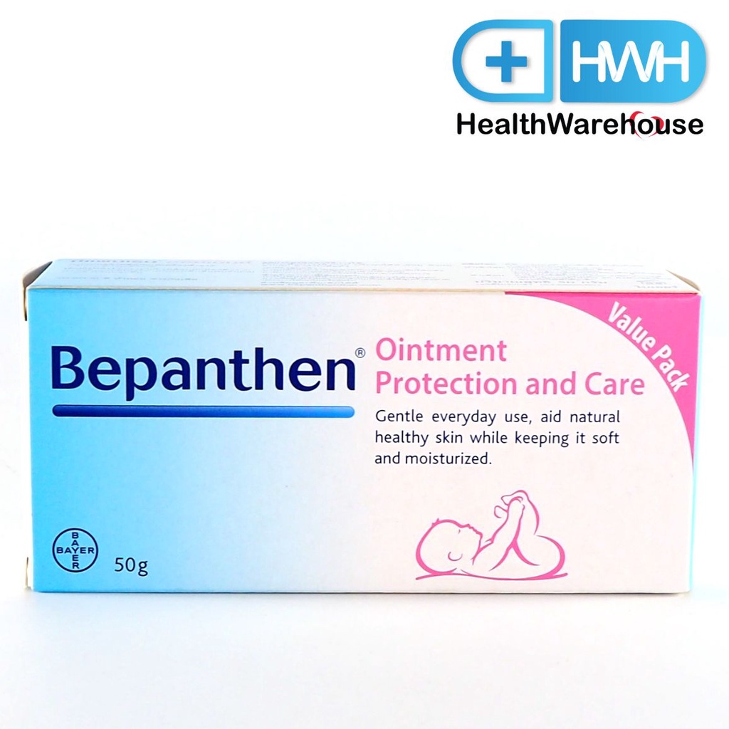 Bepanthen Ointment 50 g บีแพนเธน ออยเมนต์ ดูแลผิวใต้ผ้าอ้อม 50 กรัม