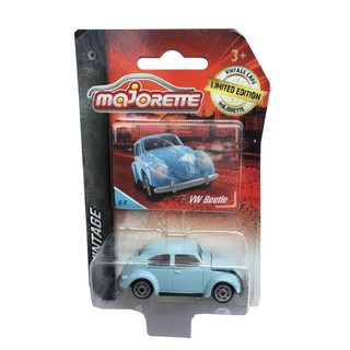 โมเดลรถเหล็ก รถสะสม Majorette Vintage cars Limited Edition Volkswagen VW Beetle สี ฟ้า Volkswagen