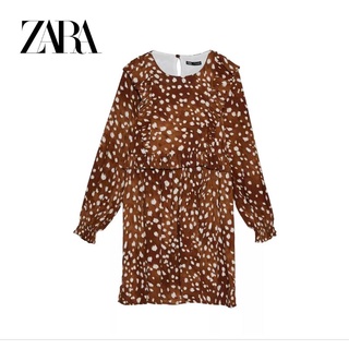 เดรซสโอเวอร์ไซส์สีน้ำตาลZARA🍂🤎