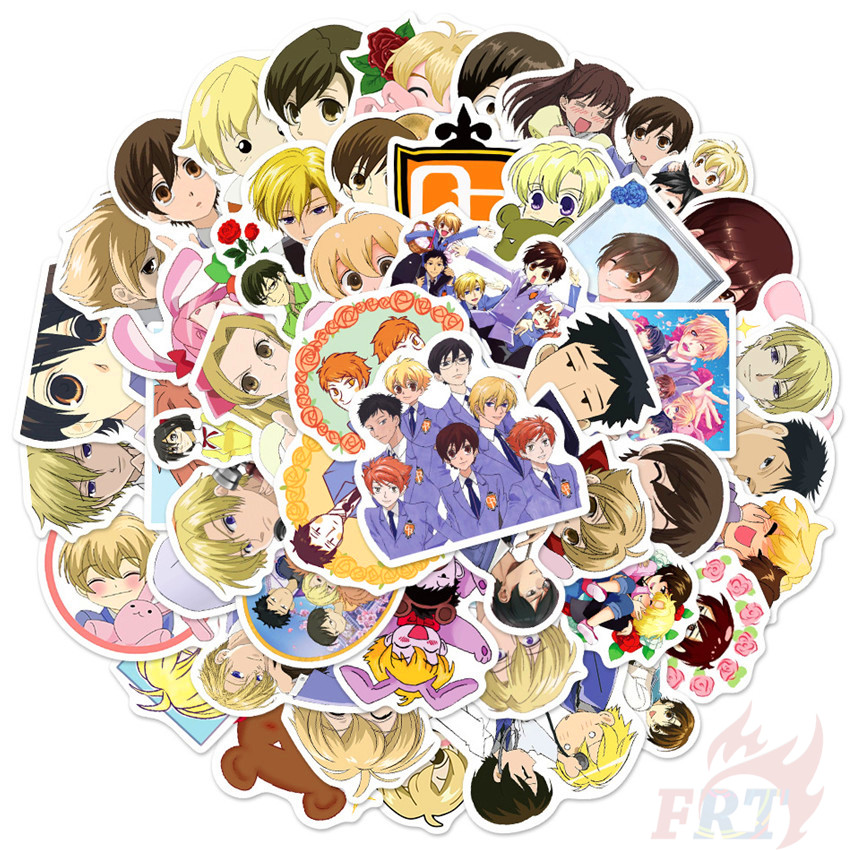 50Pcs/Set ❉ Ouran High School Host Club Series 03 Stickers ❉ Anime Fujioka Haruhi King DIY Fashion Waterproof Doodle Decals Stickers