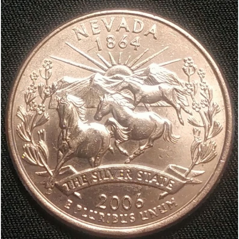 สหรัฐอเมริกา (USA), ปี 2006, 25 Cents รัฐเนวาดา (Nevada), ชุด 50 รัฐของประเทศสหรัฐอเมริกา