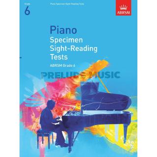 (โค้ดINCSM2Lลด70฿) ABRSM Piano Specimen Sight Reading Tests: From 2009 Grade 6 (9781860969102)