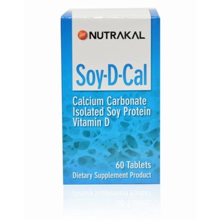 NUTRAKAL Soy D Cal เสริมสร้างกระดูกให้แข็งแรง ป้องกันโรคกระดูกพรุน (60 แคปซูล)