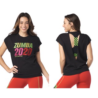 Zumba 2020 Open Back Top (เสื้อยืดออกกำลังกายซุมบ้า)