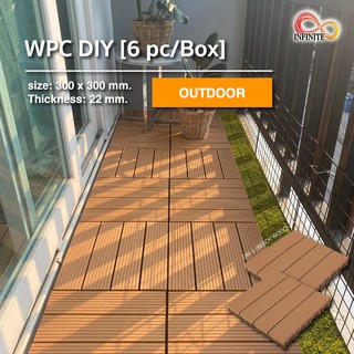 ไม้พื้น แผ่นไม้เทียม (คลิ๊กล็อค) WPC DIY สำหรับปูระเบียง