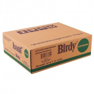 Birdy Instant Canned Coffee Ready To Drink Green Espresso 180 ml.Pack 30