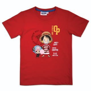 เสื้อยืดเด็ก วันพีช One Piece 934-1 (แดง / น้ำเงิน)