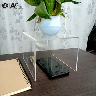 ชั้นวางโมเดล ชั้นอะคริลิค ชั้นวางของ ทรง U ขนาด ก15xย20xส12.5cm. หนา 4 มิล (U7)