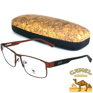 CAMEL แว่นตา รุ่น CA-12740 สีแดง กรอบเต็ม ขาสปริง วัสดุ สแตนเลส สตีล (สำหรับตัดเลนส์) กรอบแว่นตา Eyeglasses