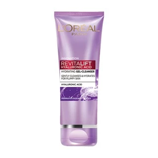 L'ORÉAL PARIS Revitalift Hyaluronic Acid Hydrating Gel Cleanser ผลิตภัณฑ์ทำความสะอาดผิวหน้า 100ml
